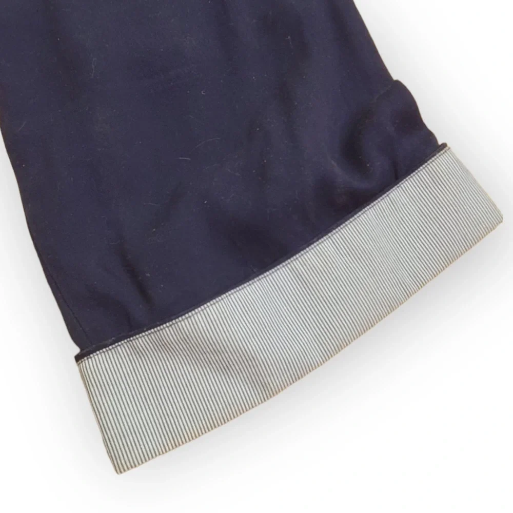 ANTHROPOLOGIE Elevenses Modern Straight Leg Jumpsuit  Navy Sz XXS - Picture 8 of 12